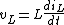 v_L = L \frac{di_L}{dt}